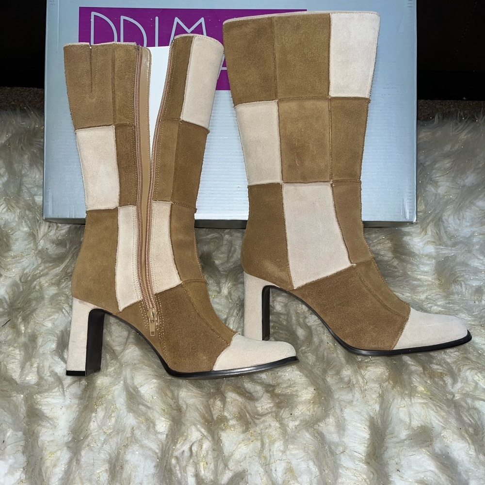 Women’s Brown and Tan Boots